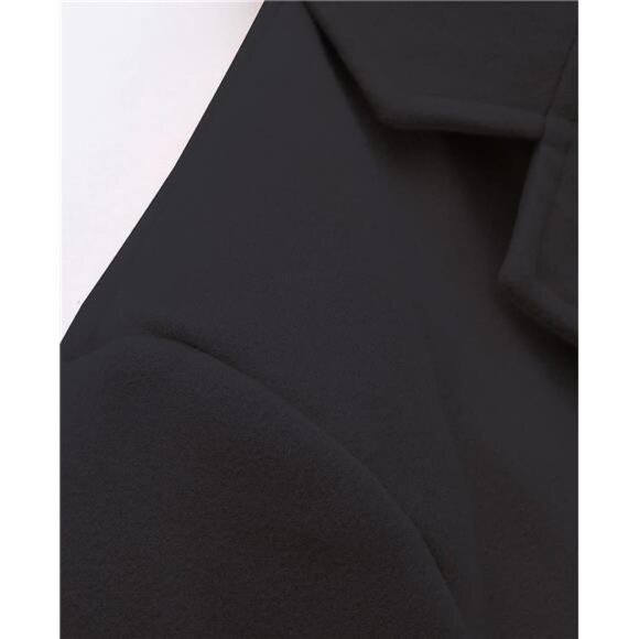 Men's Classic Wool Trench Overcoat Single Breasted Mid Long Wool Blend Top - Picture 5 of 8